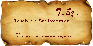 Truchlik Szilveszter névjegykártya